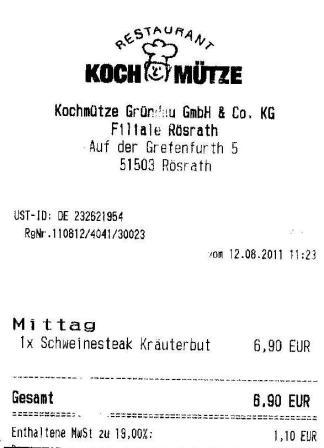 bpfd H�ffner Kochm�tze Restaurant
